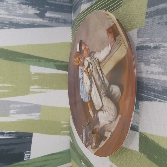 P1b - Knowles Norman Rockwell Plate "The Painter" 1983 LE Collector's Plate - Picture 6 of 9